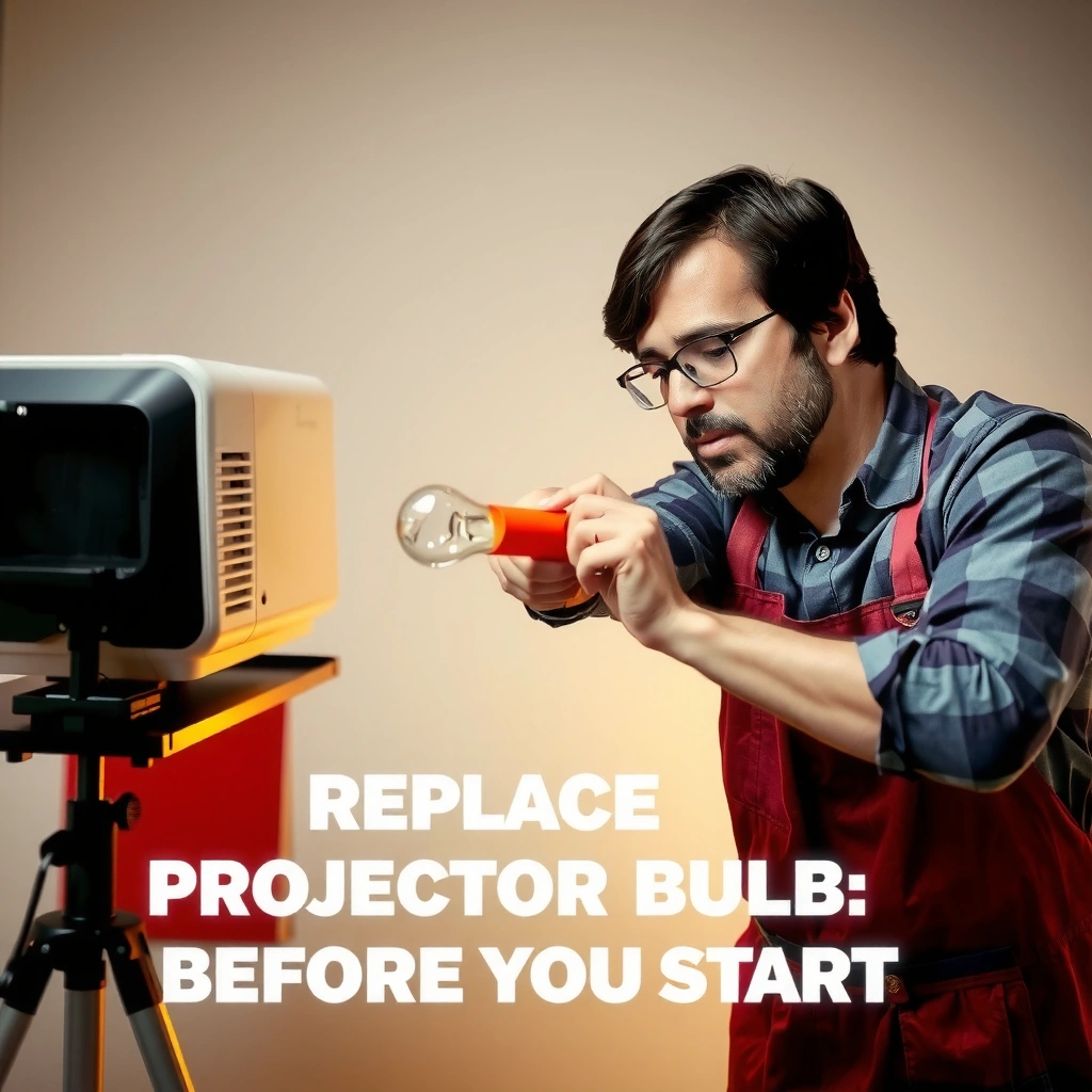 Safety and Compatibility - how to replace projector bulb