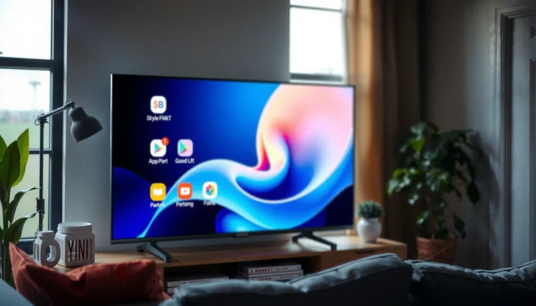 Overview of available apps on Samsung Smart TV, showcasing popular streaming and gaming options.