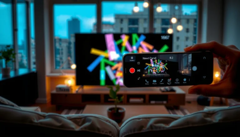 Step-by-step guide on how to screen mirror an iPhone to a Smart TV.