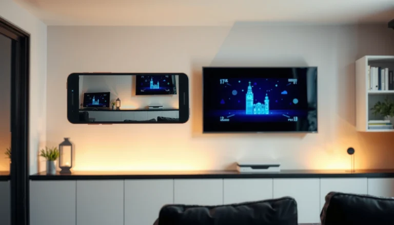 Step-by-step guide to screen mirror on a smart TV, showcasing the process and devices involved.
