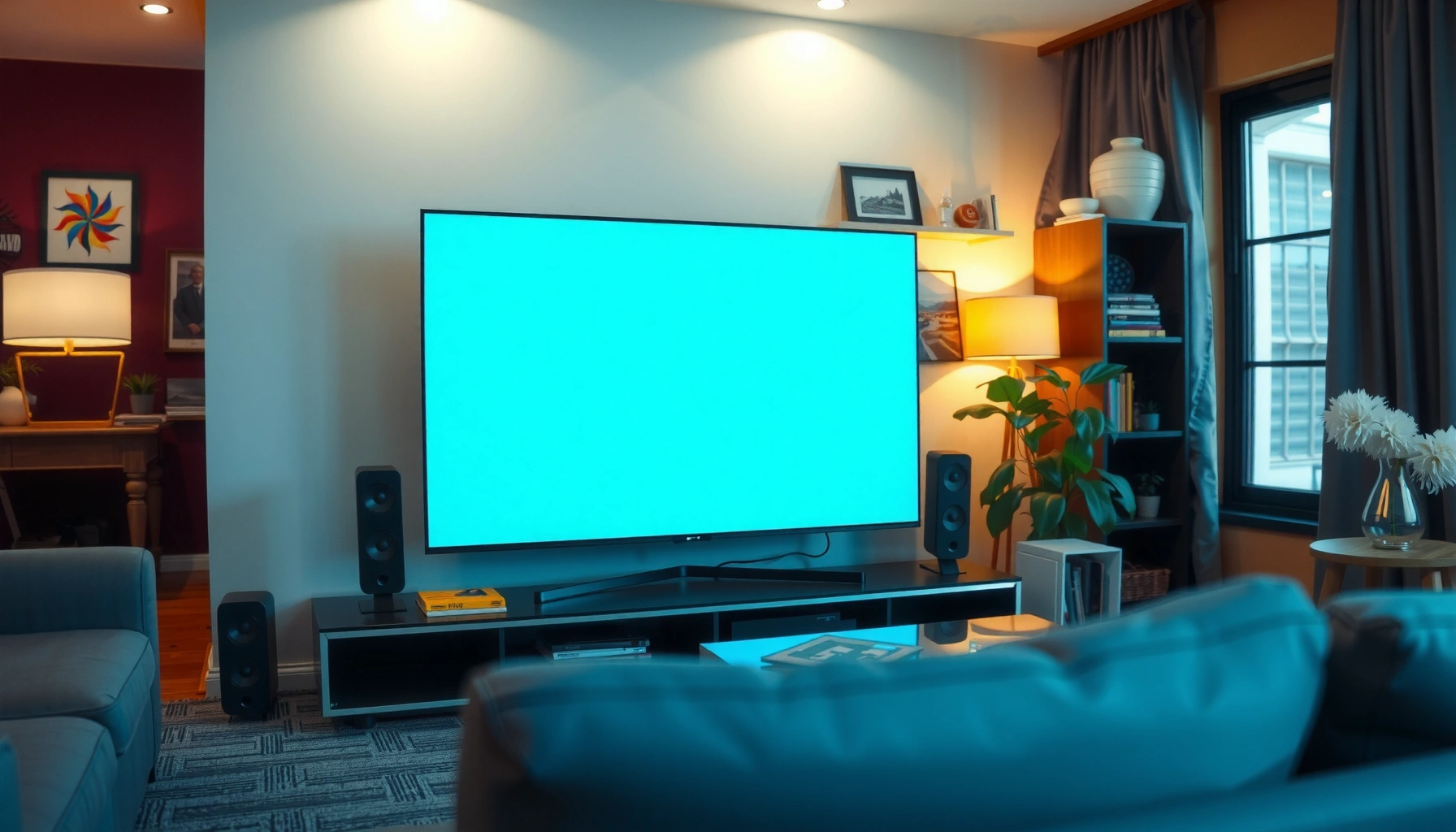 A person demonstrating how to screen mirror their device to a smart TV for seamless viewing.
