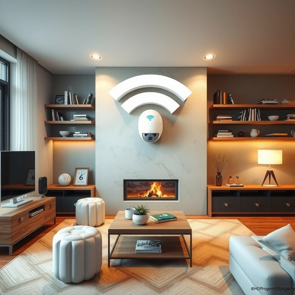 A secure WiFi password and username displayed on a digital device, emphasizing home network protection.