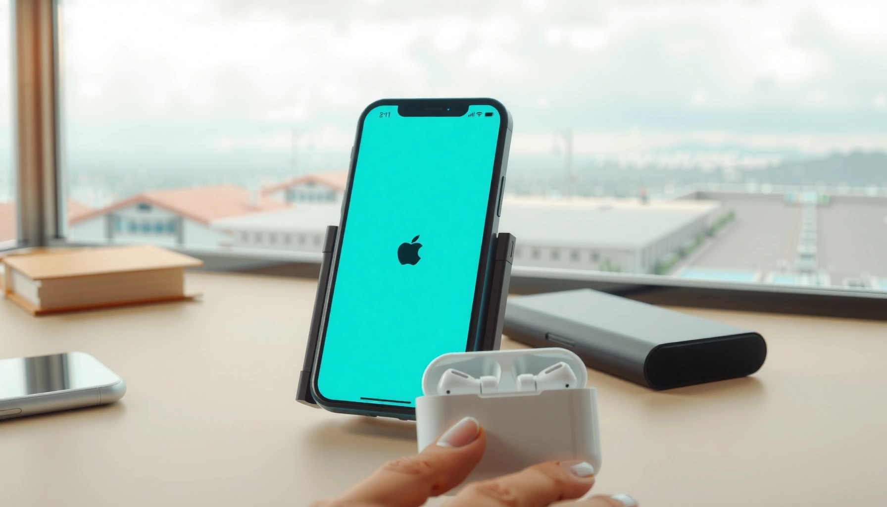 Step-by-step guide on how to set up earbuds with an iPhone for easy listening.