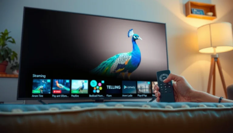 Step-by-step guide on setting up Peacock streaming service on a Smart TV.