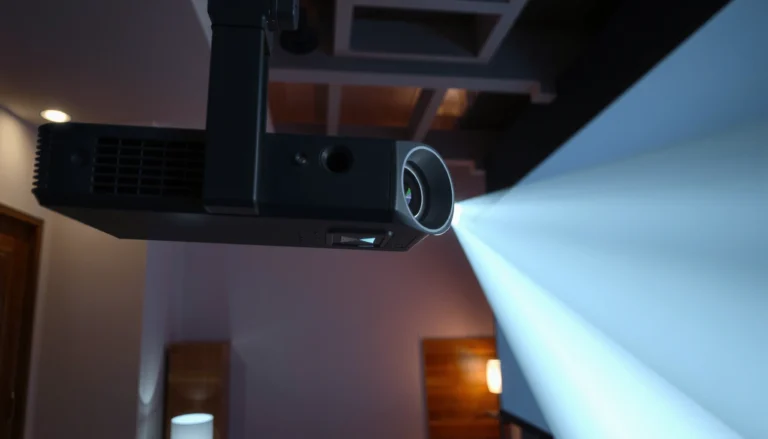 Illustration explaining how short throw projectors work in a simple manner.
