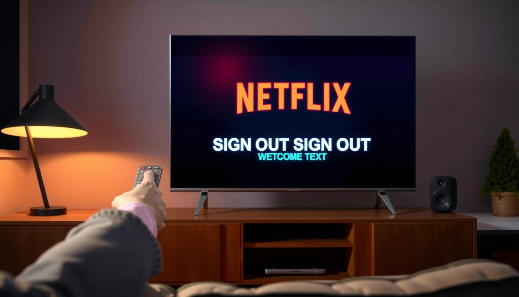 Step-by-step guide on how to sign out of Netflix on a Smart TV.