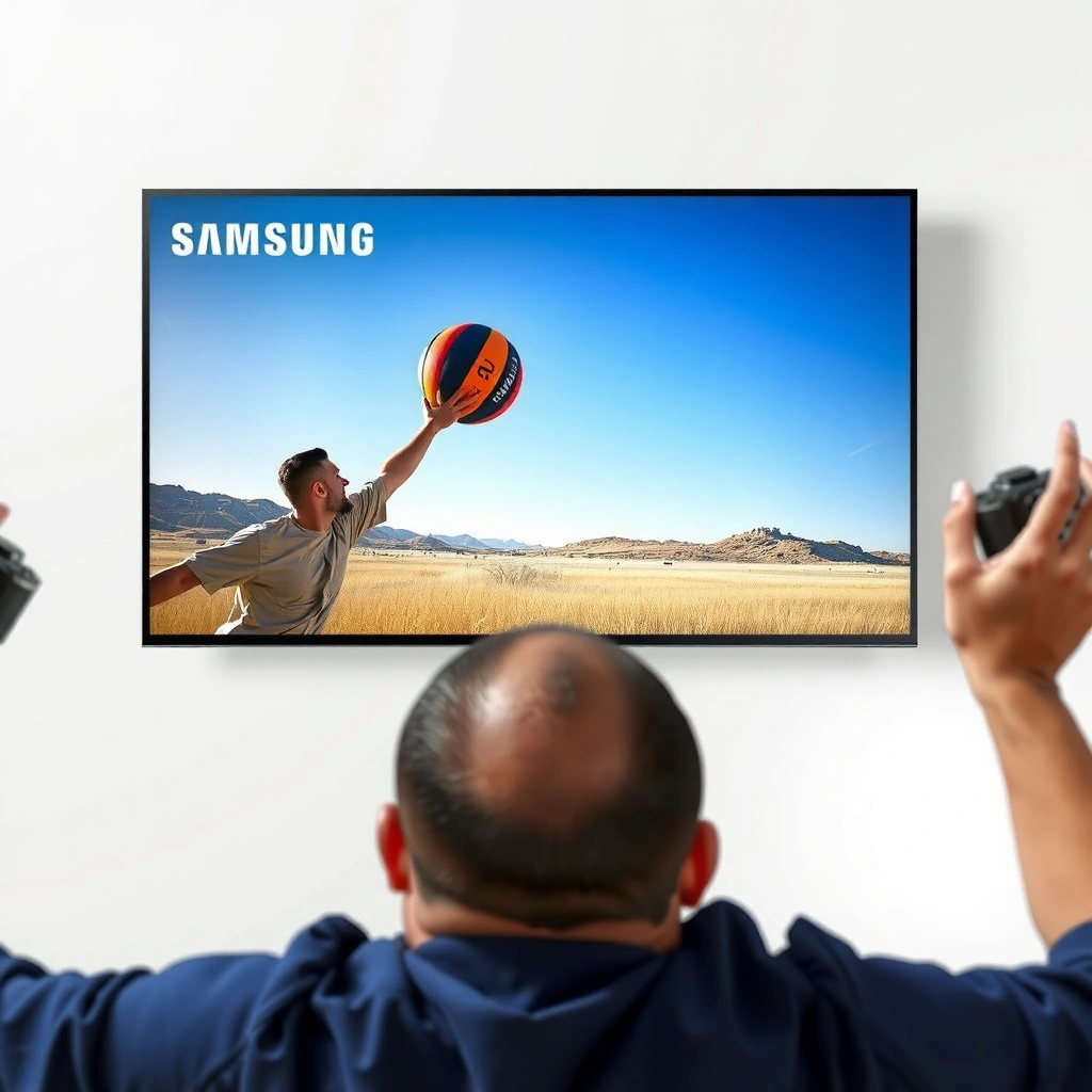 Image showing the dimensions of the smallest Samsung Smart TV model available