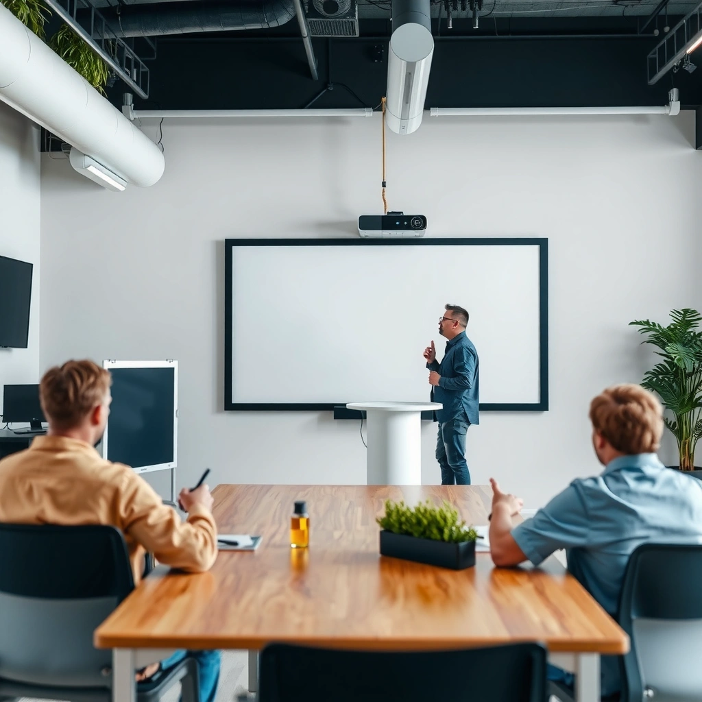 Illustration of how Smart Boards display content without a projector.