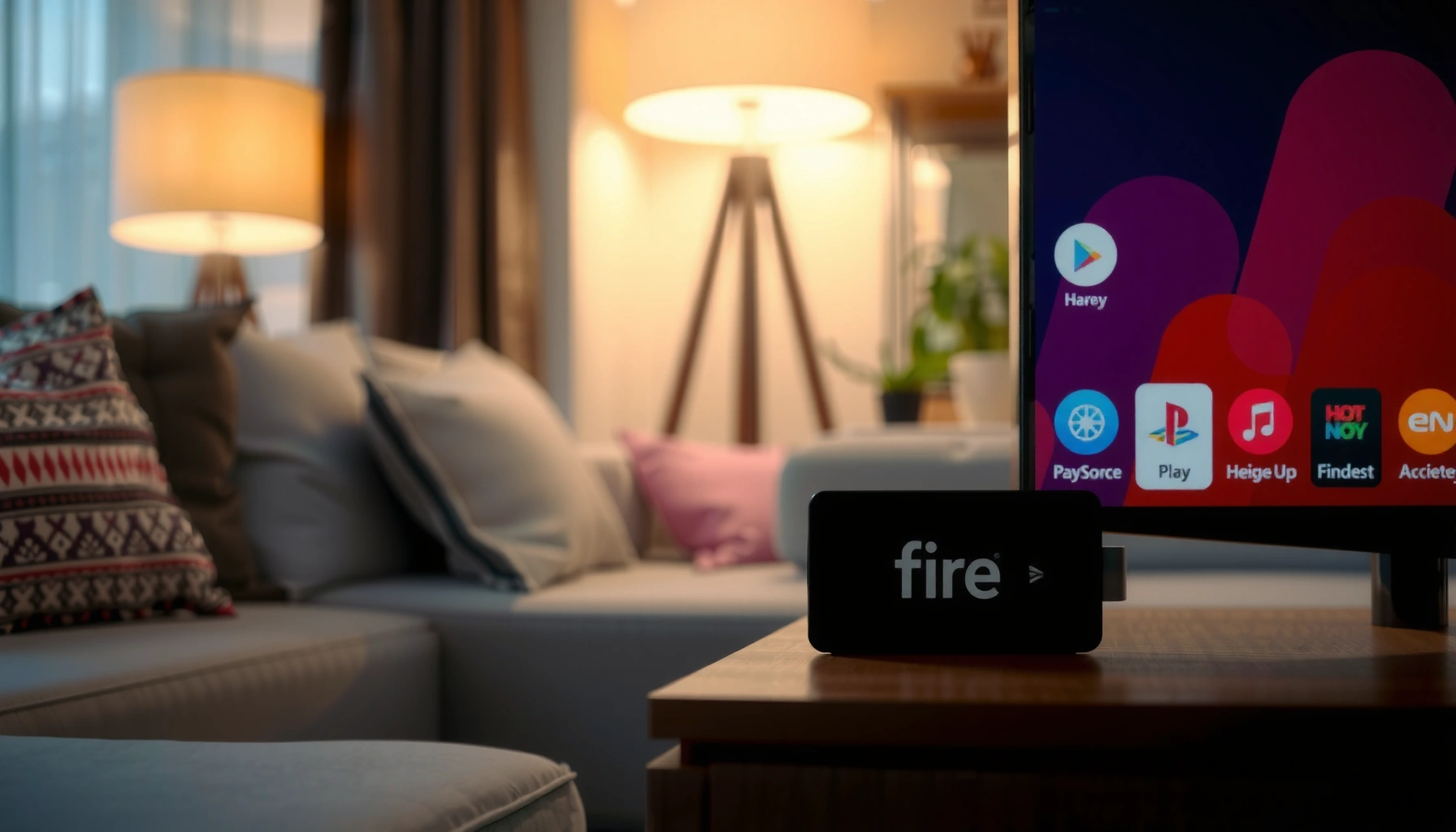 Image illustrating Smart Fire TV features and functionality in an engaging layout.