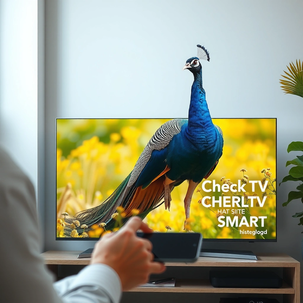 Image showing how to check smart TV compatibility for Peacock streaming.