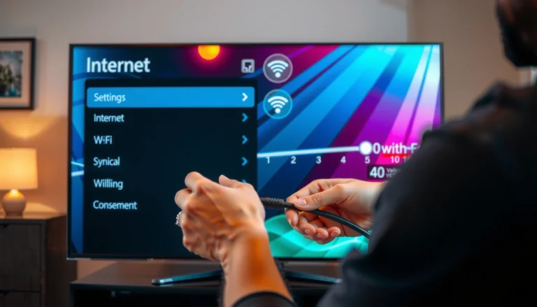Step-by-step guide to connect a Smart TV to the internet for streaming and online access.