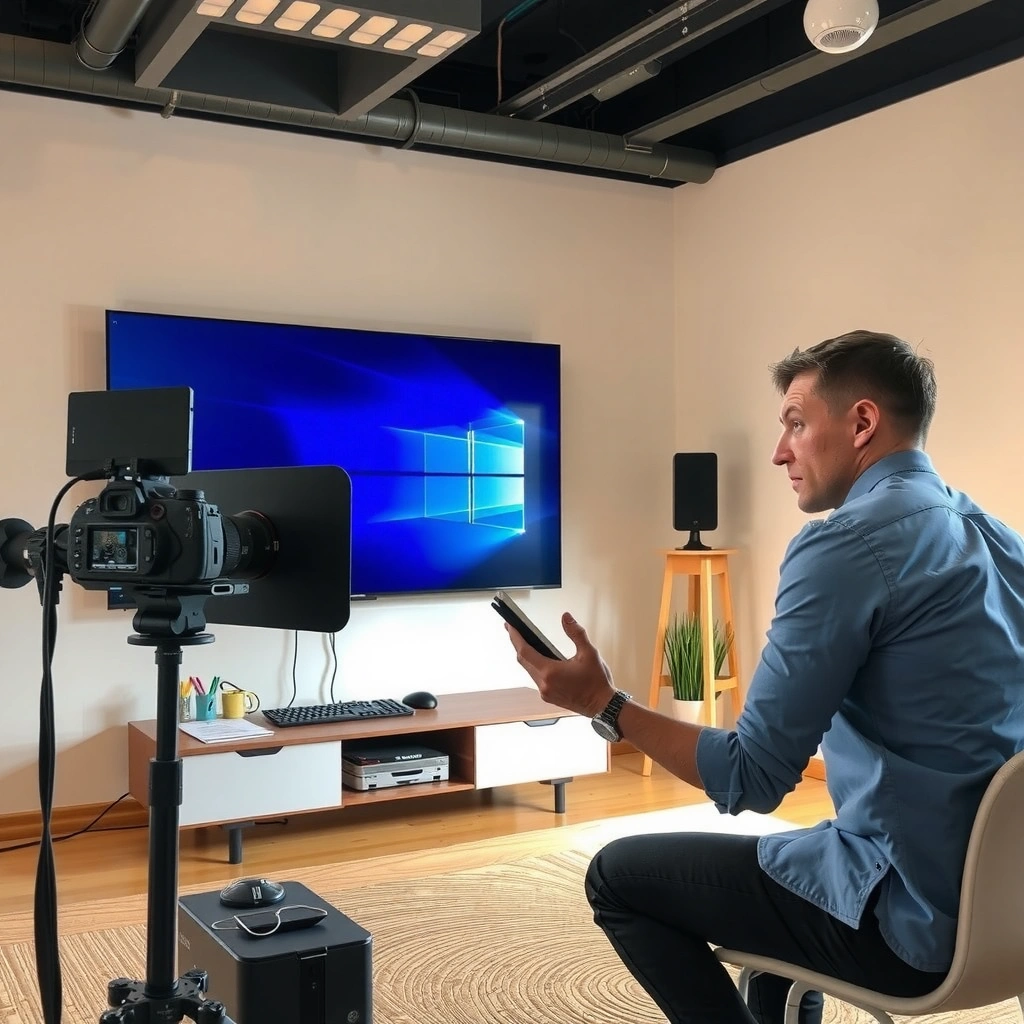 A user checking the soft reset option on a smart TV for troubleshooting.