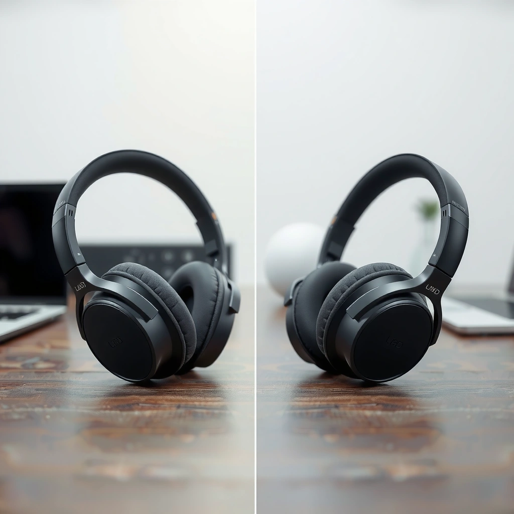 Image illustrating sound quality differences between headphones and earbuds in audio performance