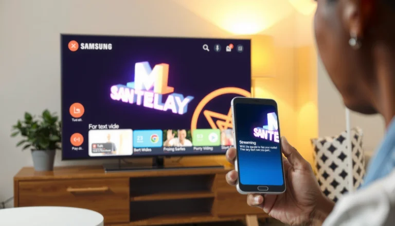 Step-by-step guide to streaming content on a Samsung Smart TV.