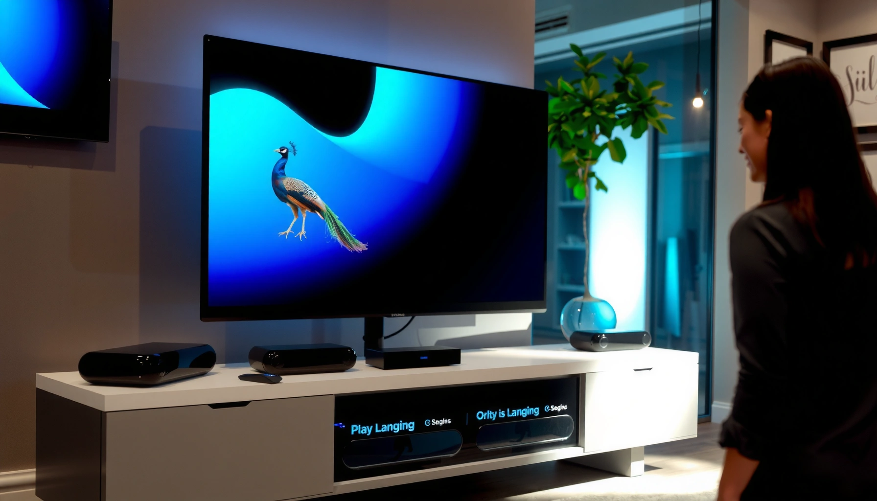 Step-by-step guide on how to subscribe to Peacock streaming service on a Smart TV.