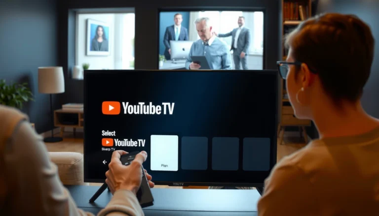 Step-by-step guide on how to subscribe to YouTube TV using a Smart TV.