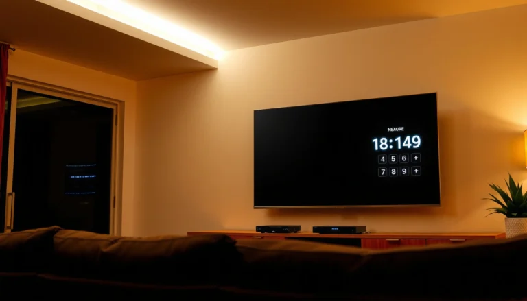 A visual guide for determining the ideal TV size using a calculator for optimal viewing experience.