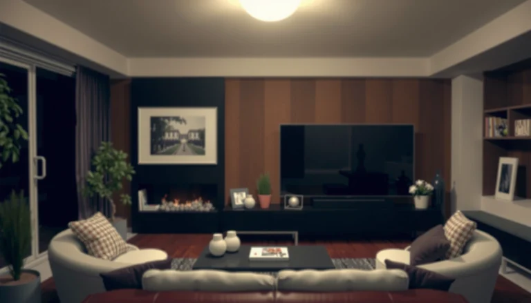 A visual guide showing ideal TV screen sizes for viewing from 8 feet away.