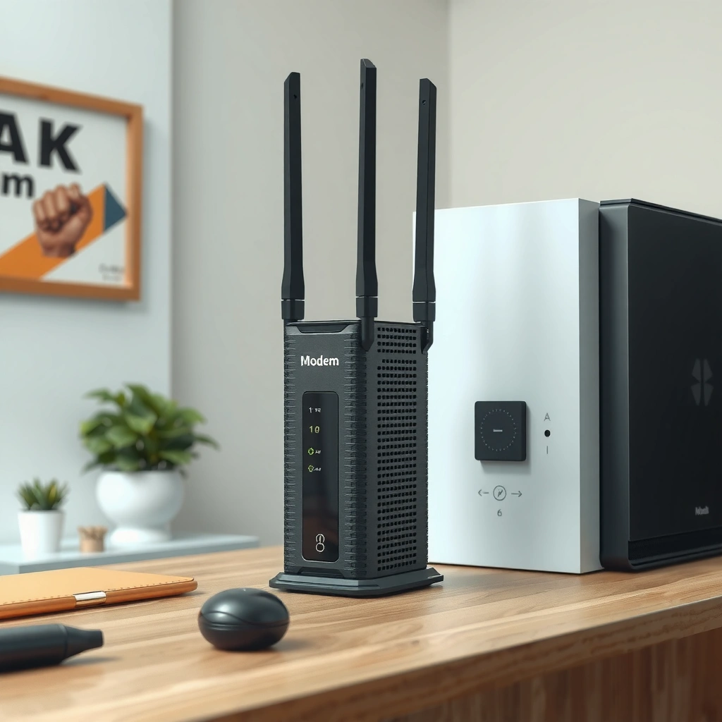An image showing the typical shape and size of a modem for easy identification.