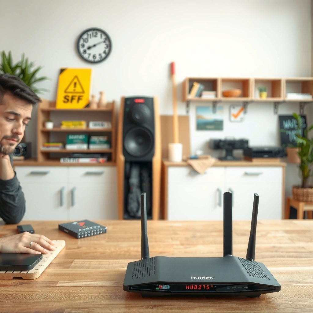 Infographic showing typical router lifespan of 3 to 5 years with signs of aging