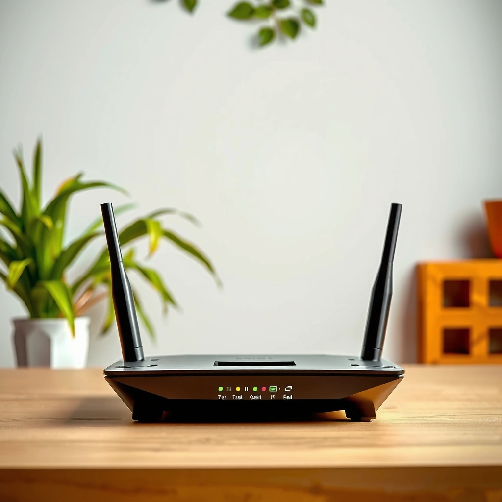 Image showing the typical shape and size of a home router for network connectivity.