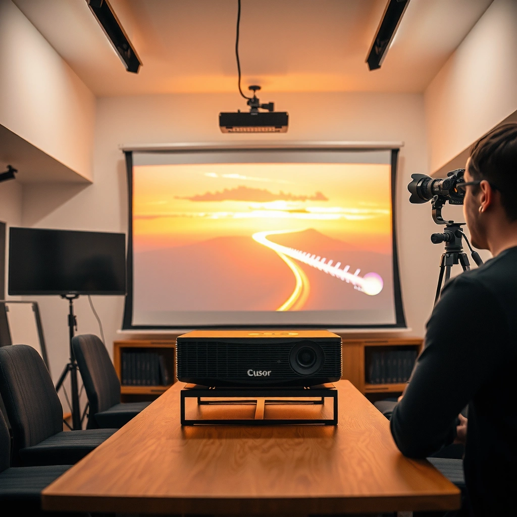 Illustration explaining what 100 lumens means for projector brightness in home theater settings.