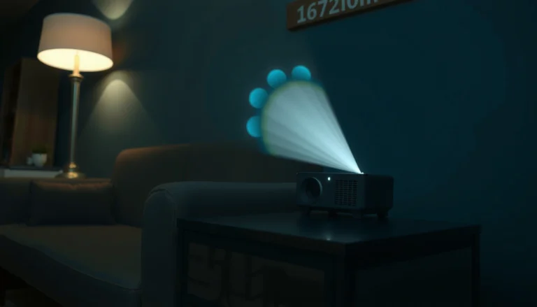 A visual comparison of brightness levels in a 100 lumens projector.