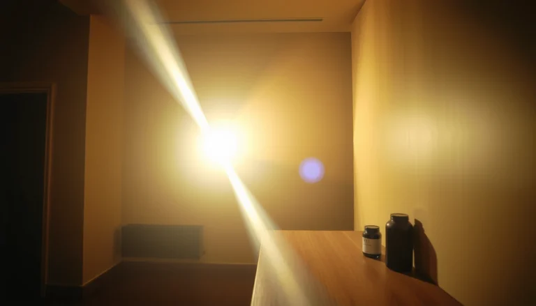 Visual representation of 1350 lumens brightness in a real-world setting