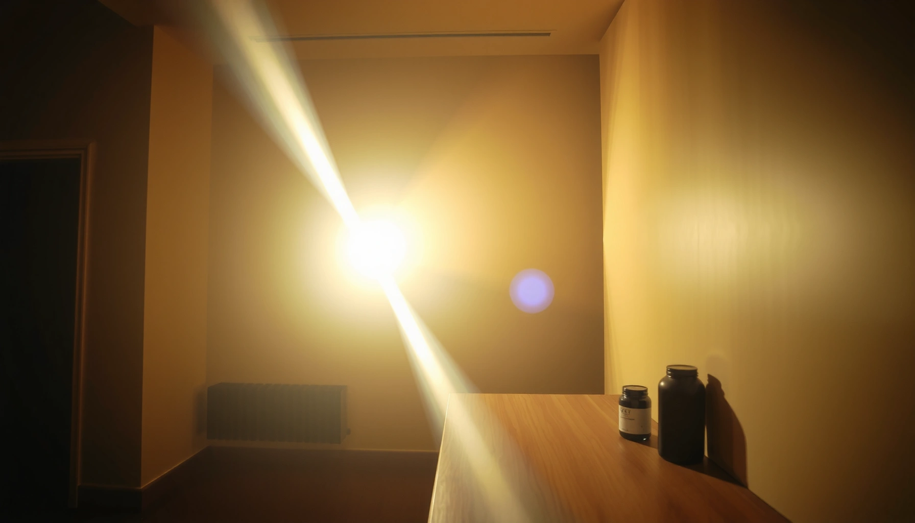 Visual representation of 1350 lumens brightness in a real-world setting