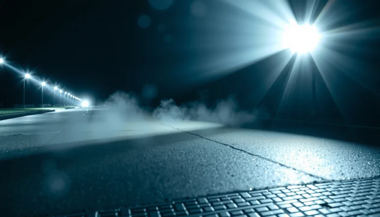 An illustration showing the brightness of 18000 lumens in various real-life scenarios.