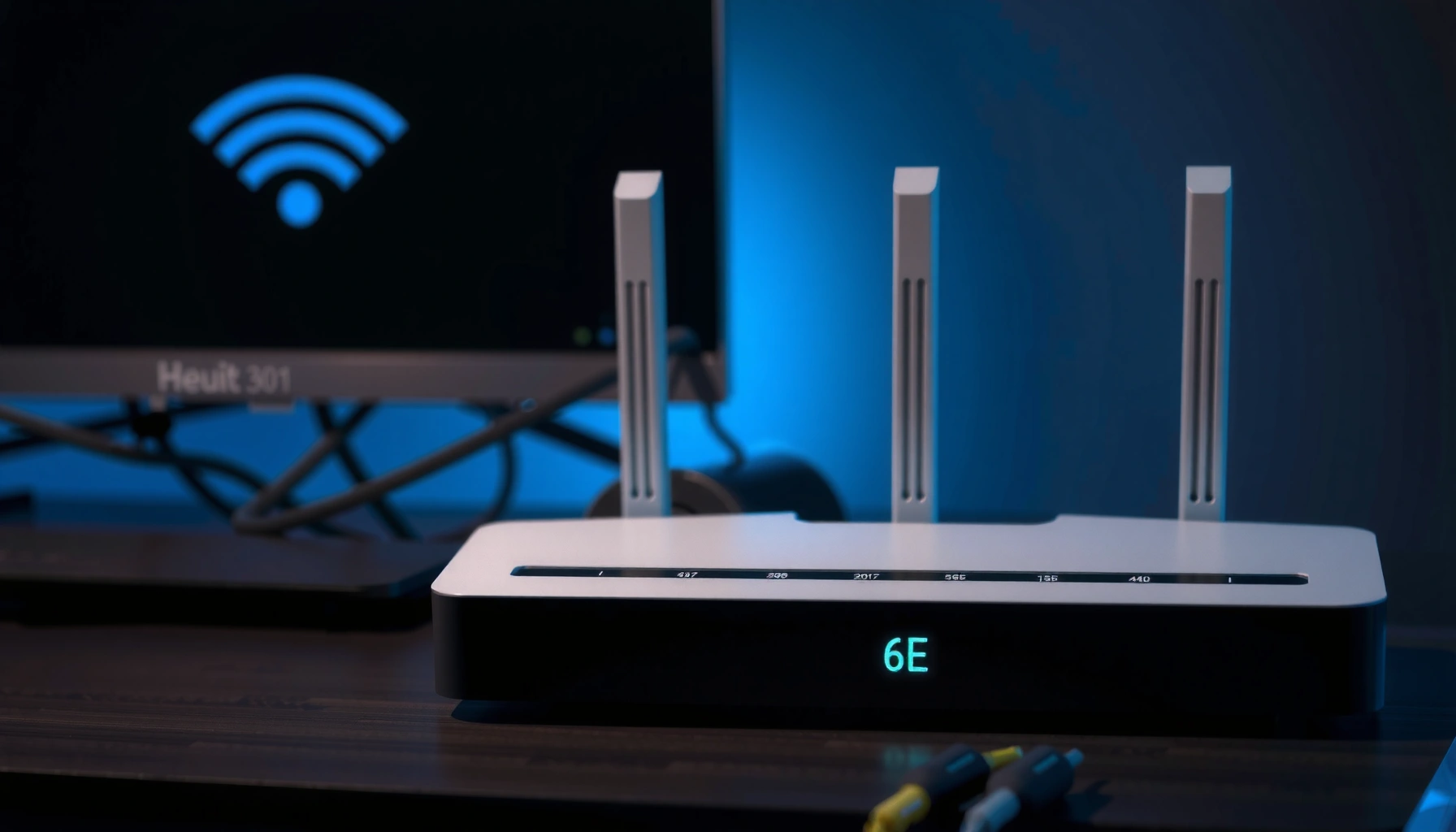 Illustration explaining what 6E means for WiFi technology and its benefits