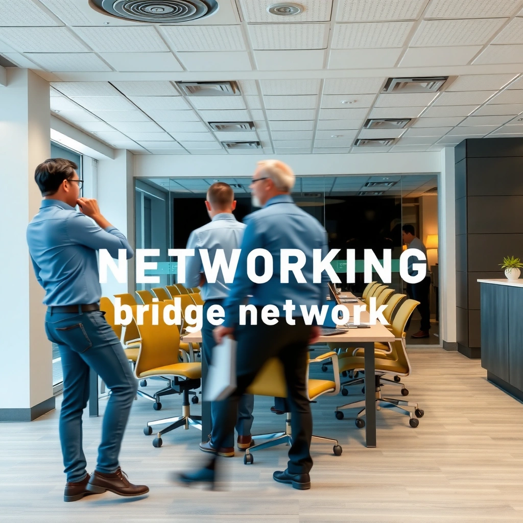 Illustration explaining what bridge networking is and its key concepts in computer networking.