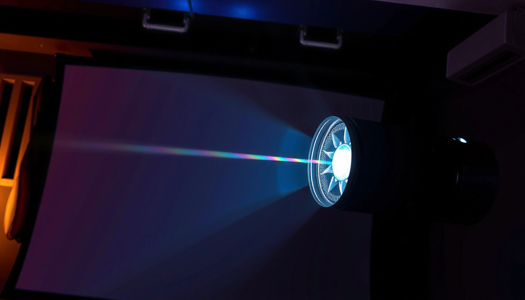 Diagram illustrating how a DLP projector works and the key steps in image creation.
