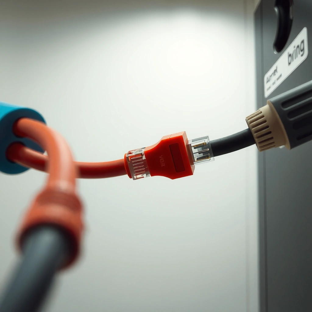 Illustration explaining what an Ethernet connection is and its components