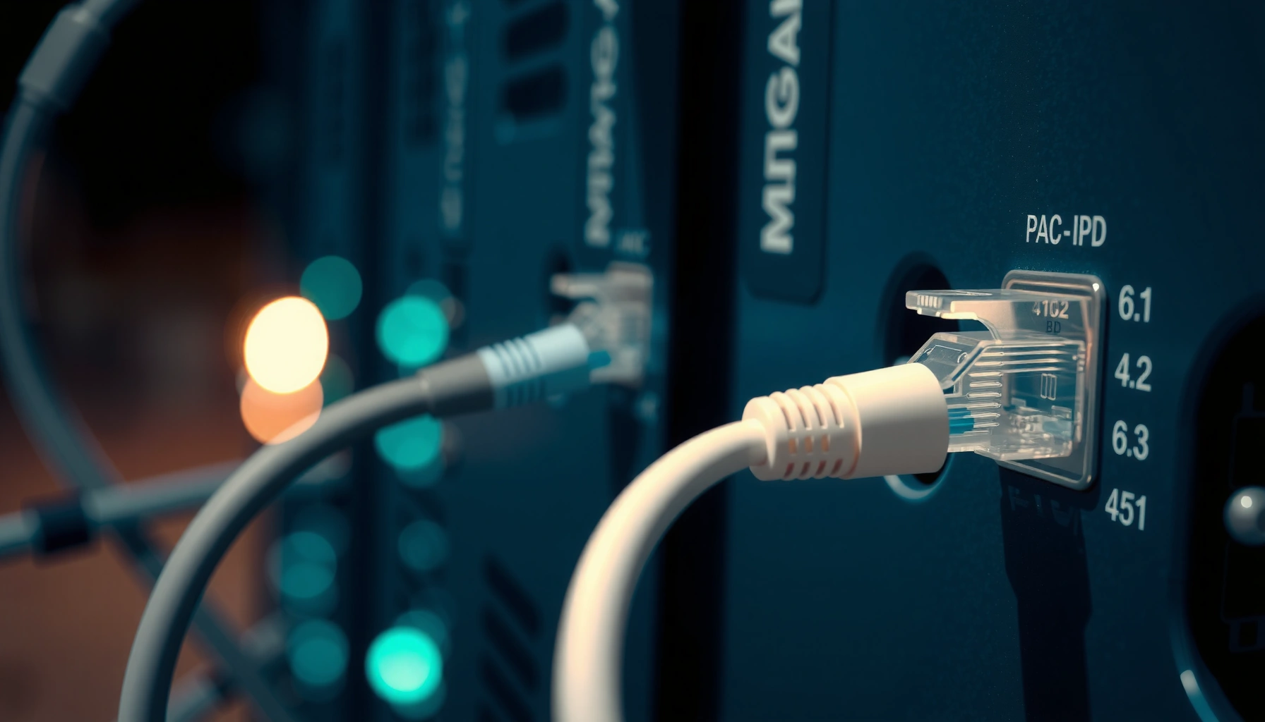 Illustration explaining how Ethernet works with key steps and components involved.