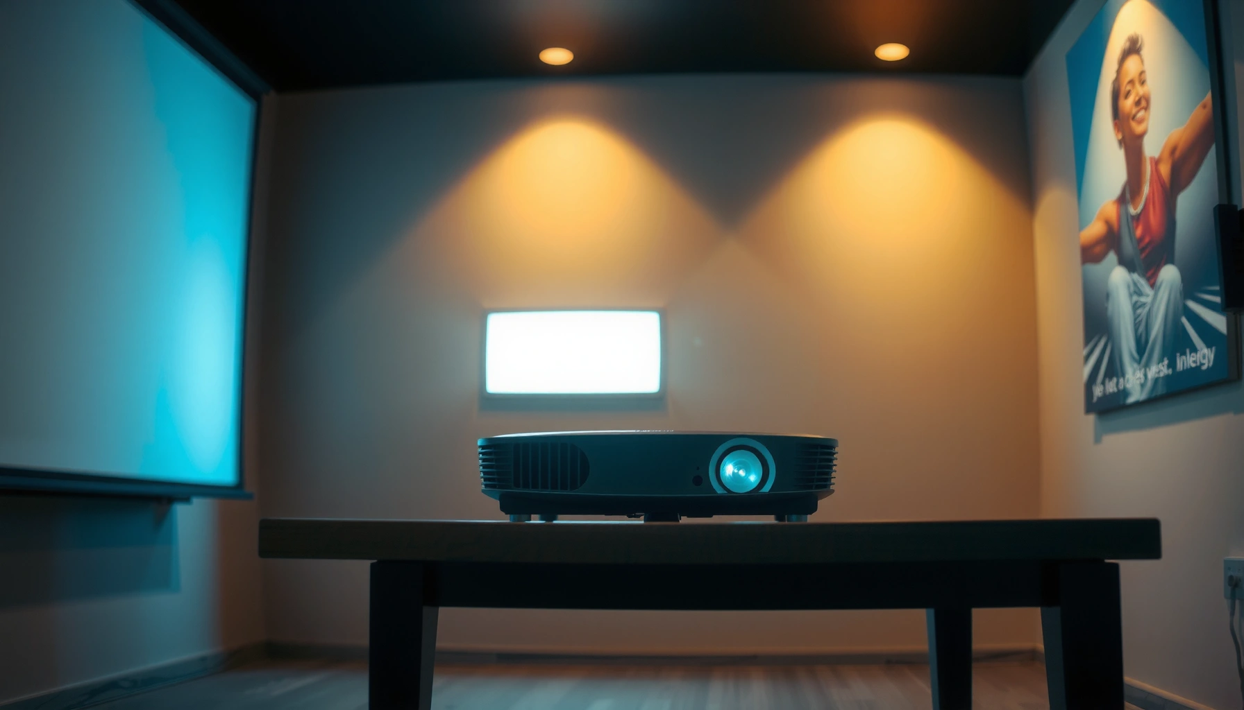 Illustration explaining how projectors work in a simple guide.