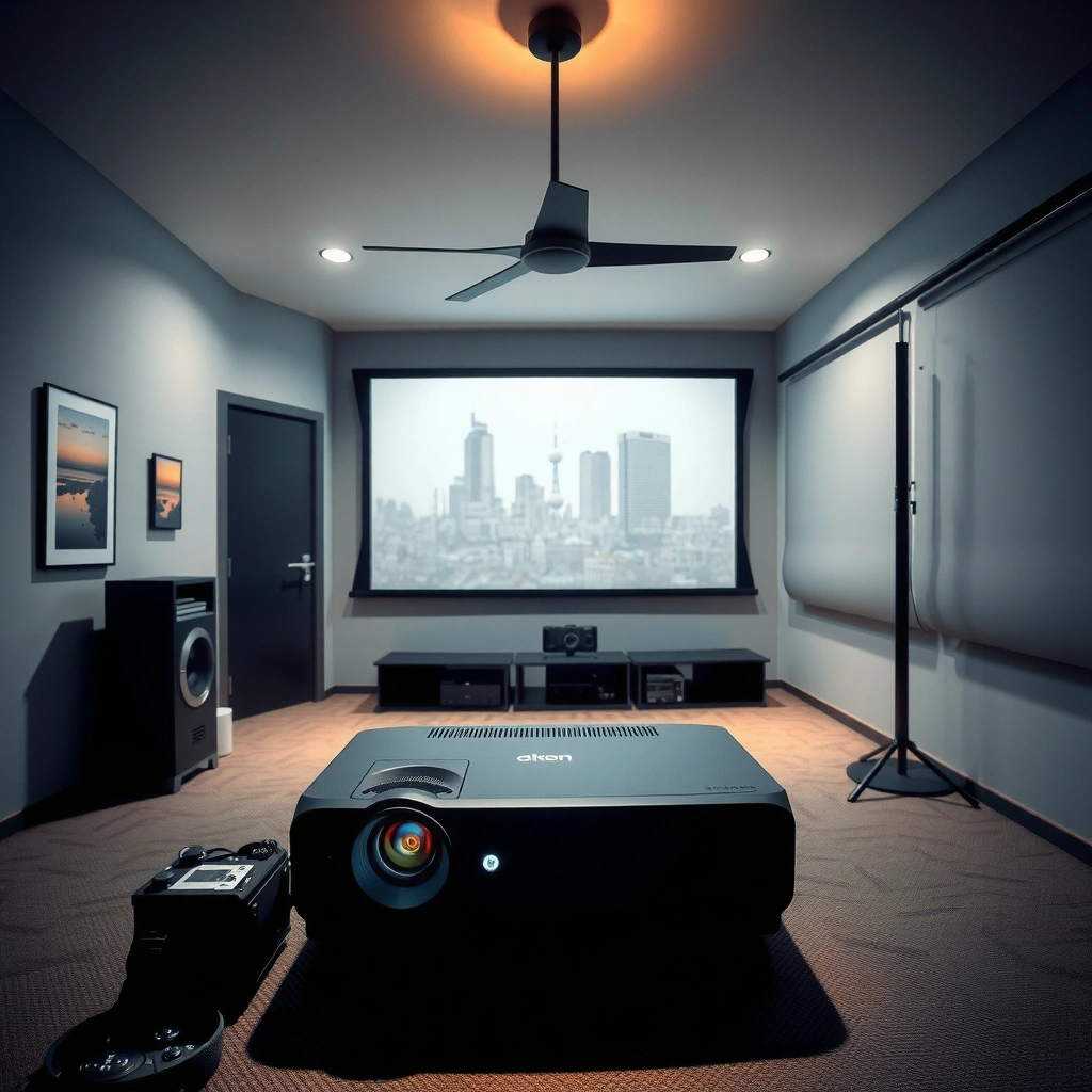 Diagram showing how input signals are processed into images by a home theater projector.