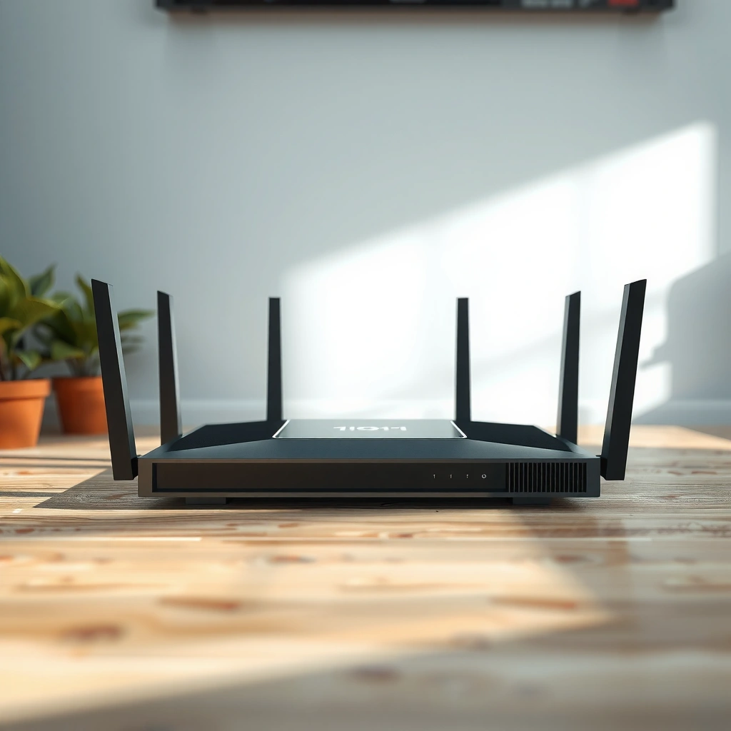 Illustration showing what an internet router does, highlighting its key functions and connections.