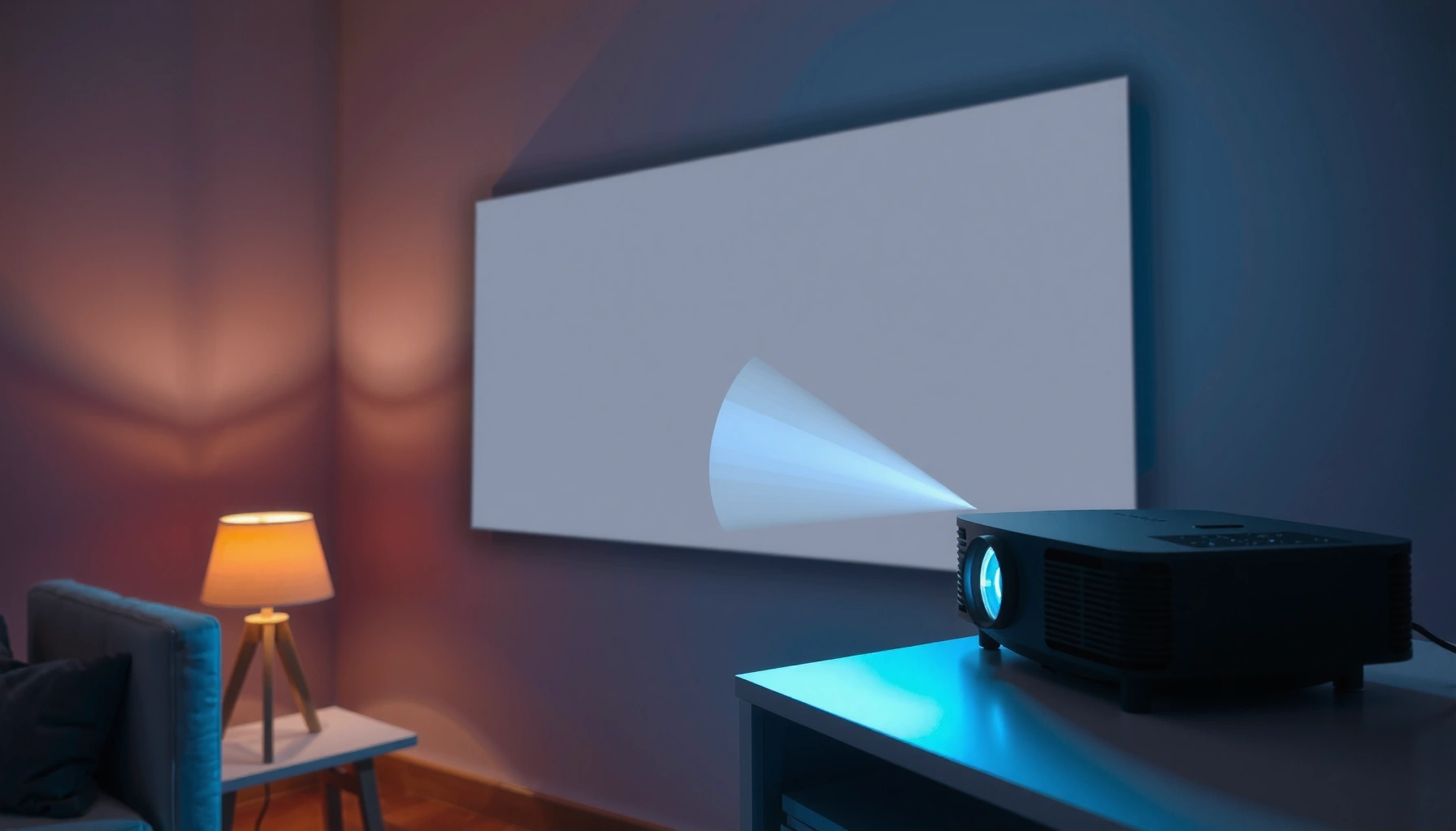 Illustration showing how an LCD projector works, detailing its components and operation steps.