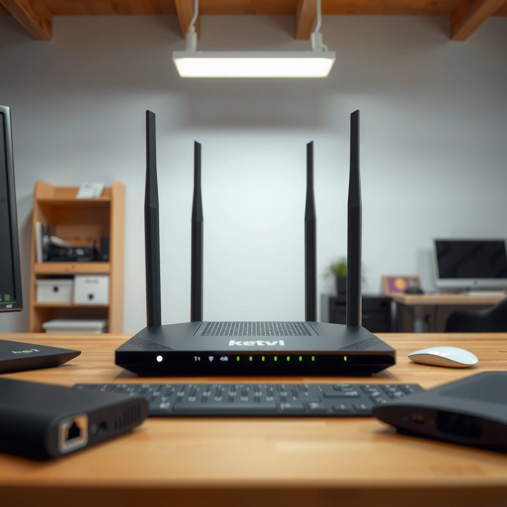 Diagram illustrating what a modem does in a home network setup