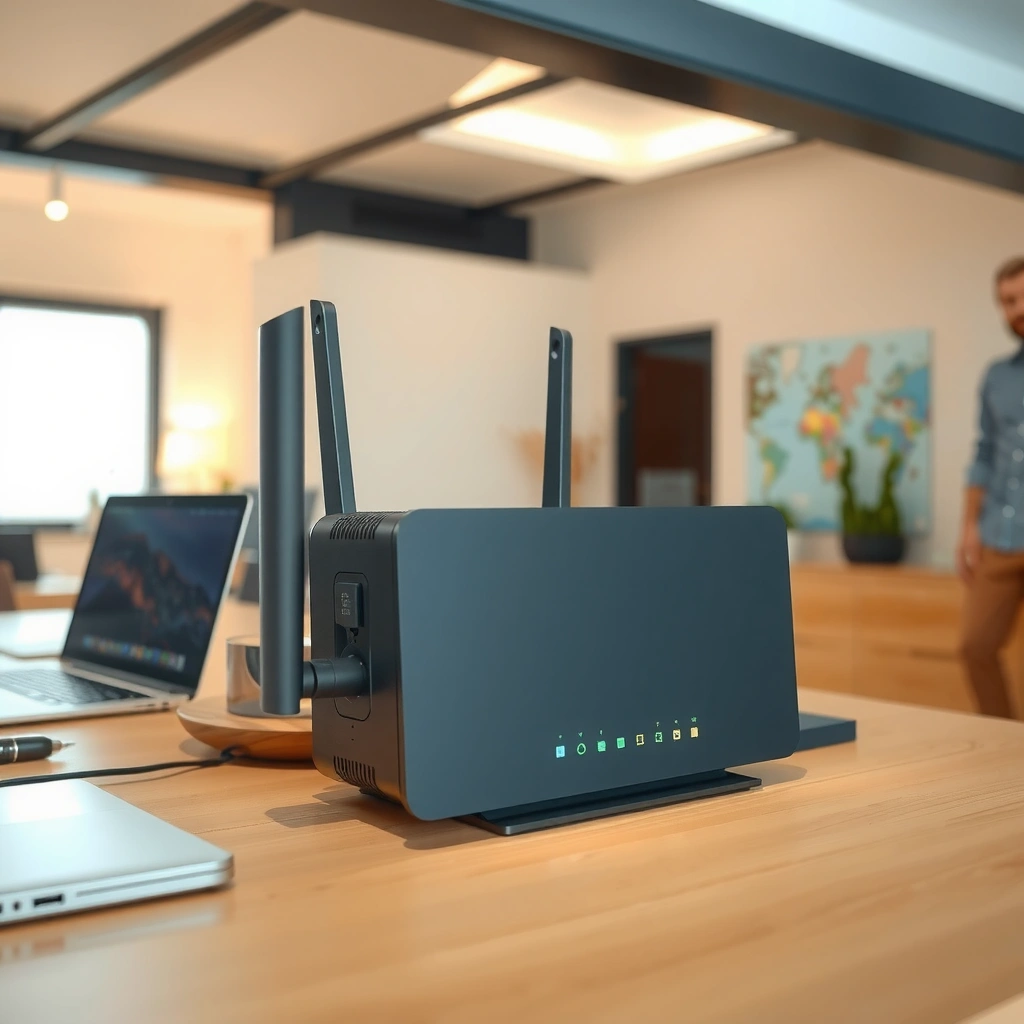 An illustration explaining what a modem does in a home network setup.