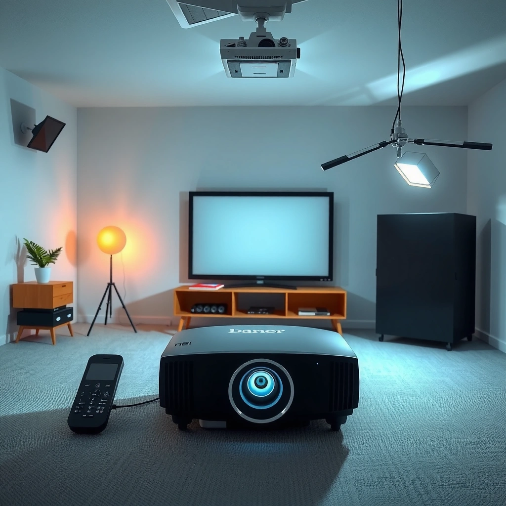 Graphic explaining how to check your projector's throw ratio for optimal placement.