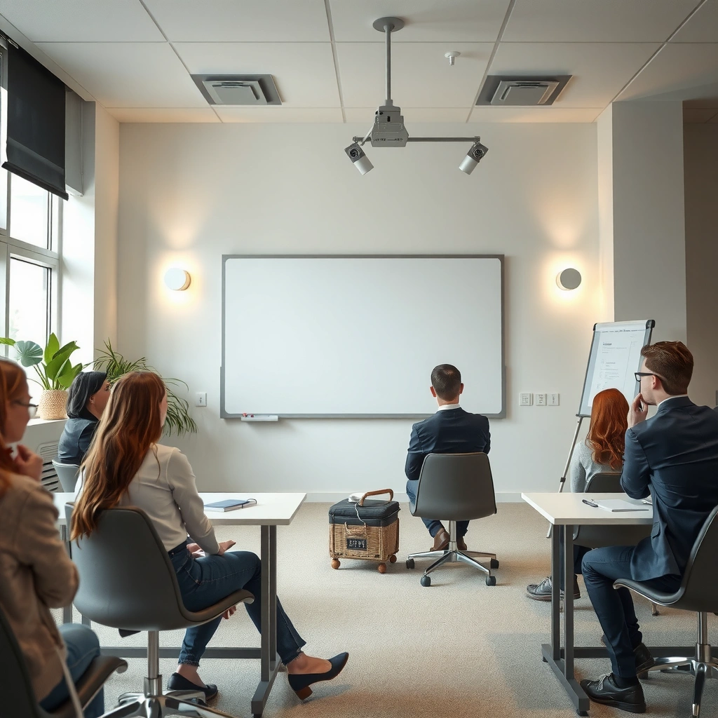 Illustration explaining projector-free and projector-based smart boards