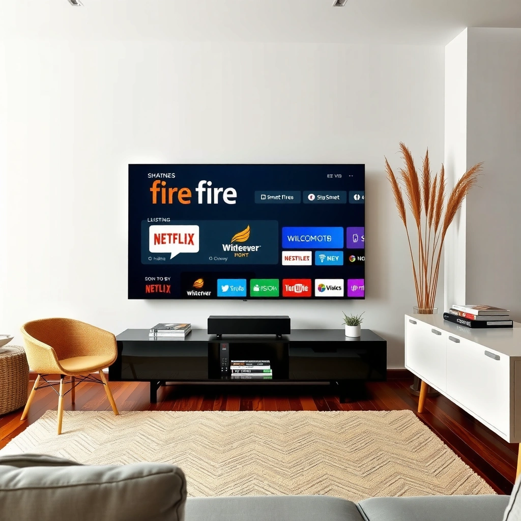 Illustration explaining what Smart Fire TV means and its key features.