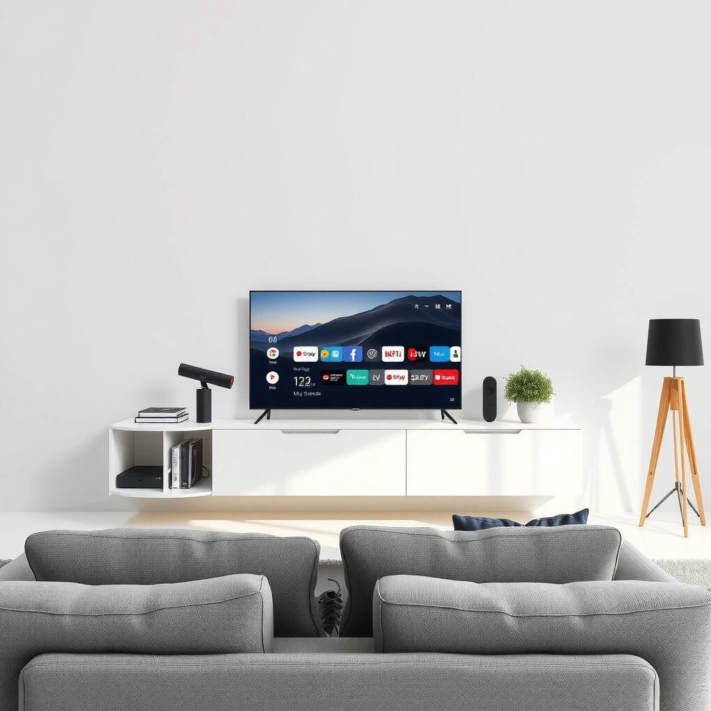 Illustration explaining what Smart Google TV means and its key features