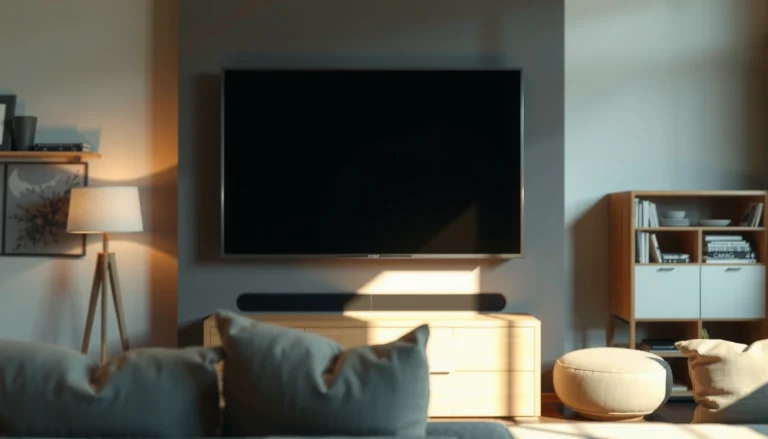 Smart Tizen TV interface showcasing apps and features for enhanced viewing experience