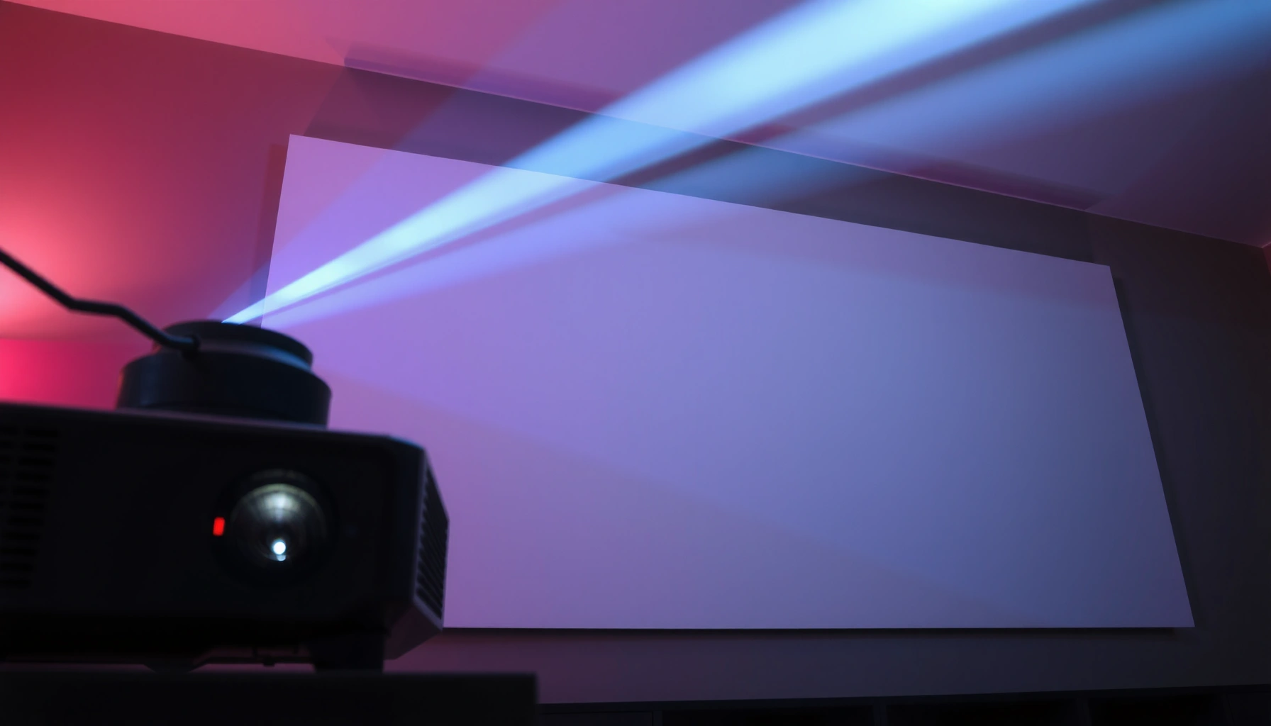 Illustration explaining how a TV projector works with step-by-step details.