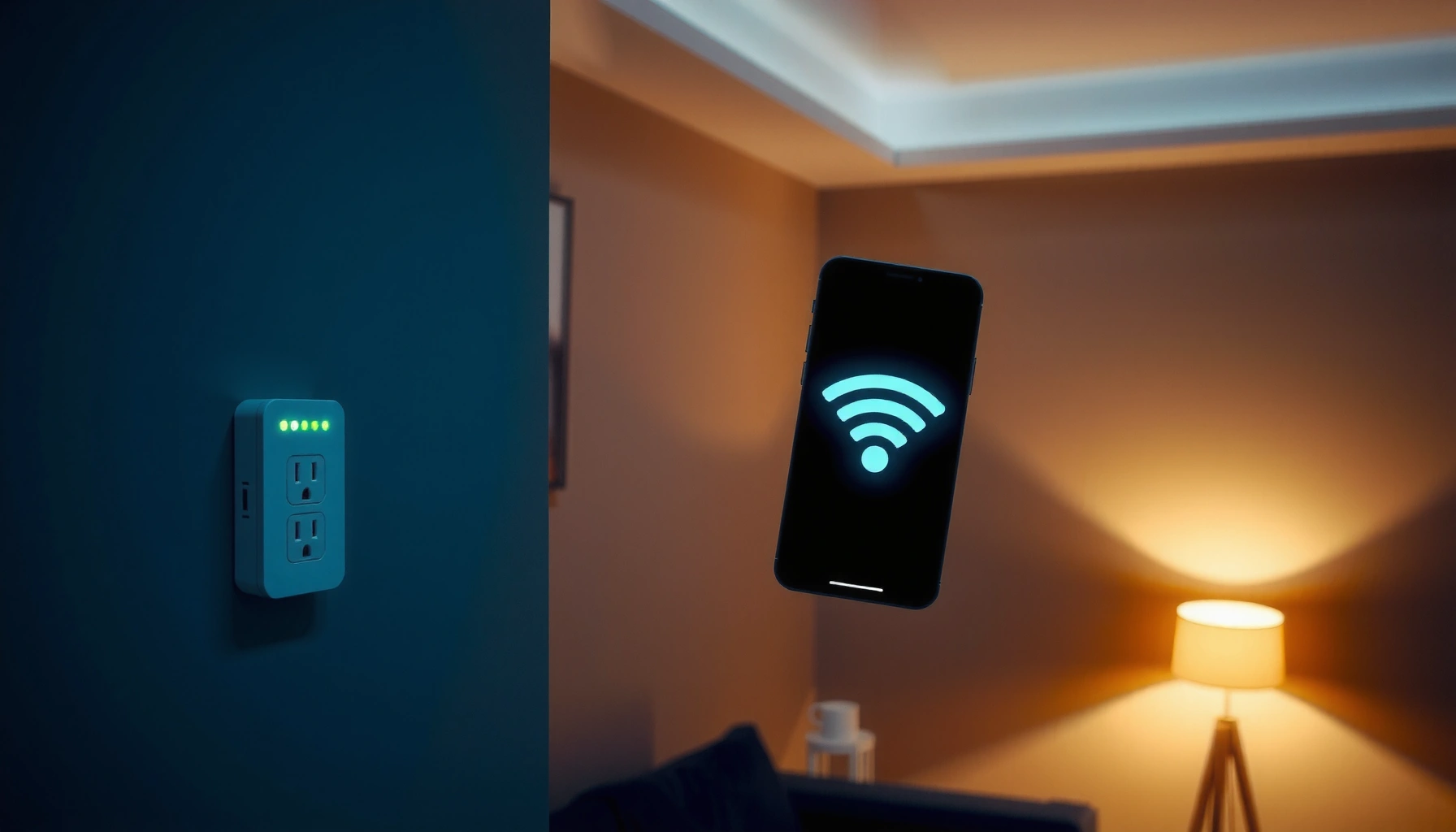 Illustration explaining how a WiFi booster works to enhance internet connectivity.