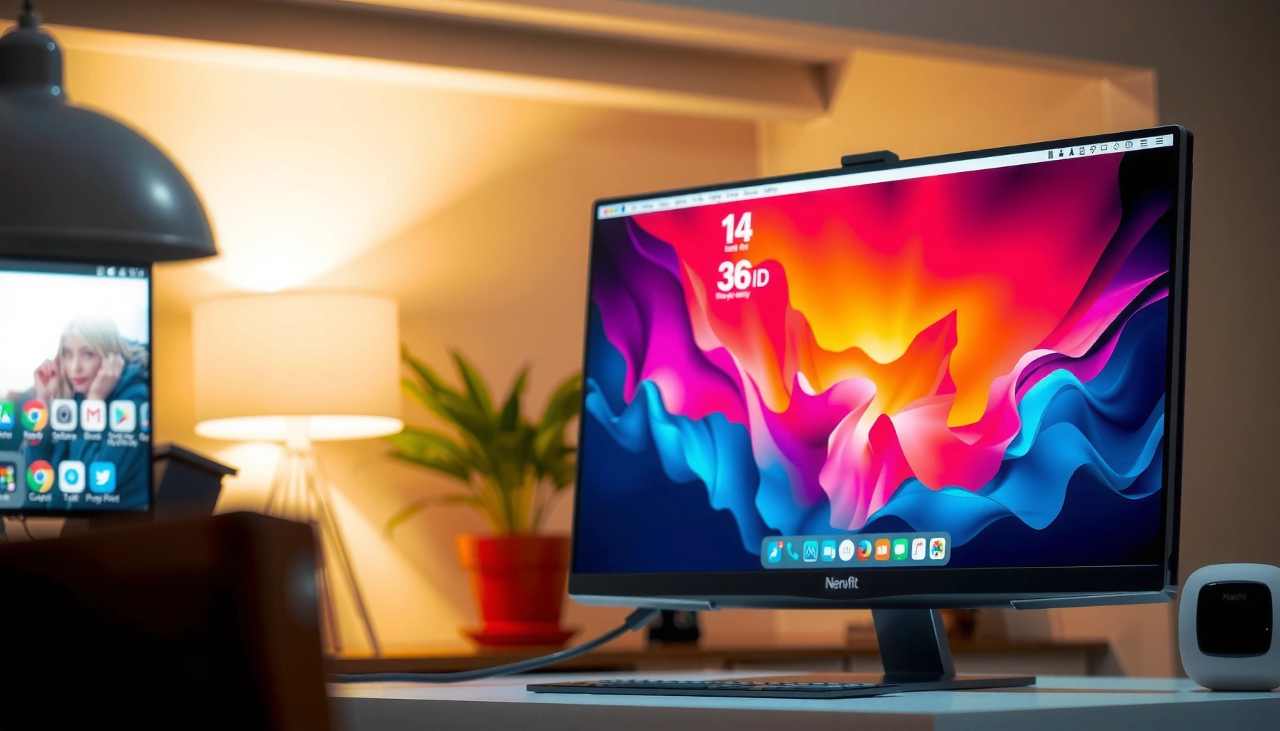 A smart TV displayed as a computer monitor, showcasing its versatility for gaming and productivity.