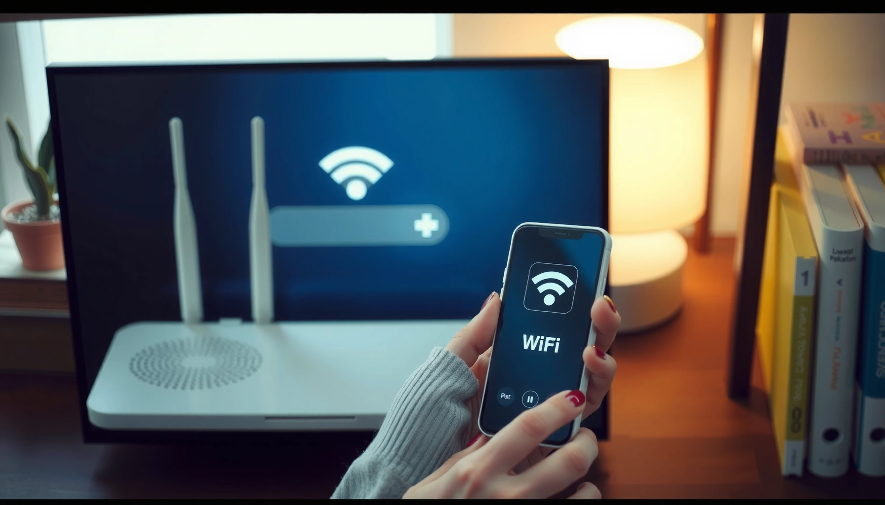 A user checking their WiFi password on a device, illustrating how to see WiFi passwords.
